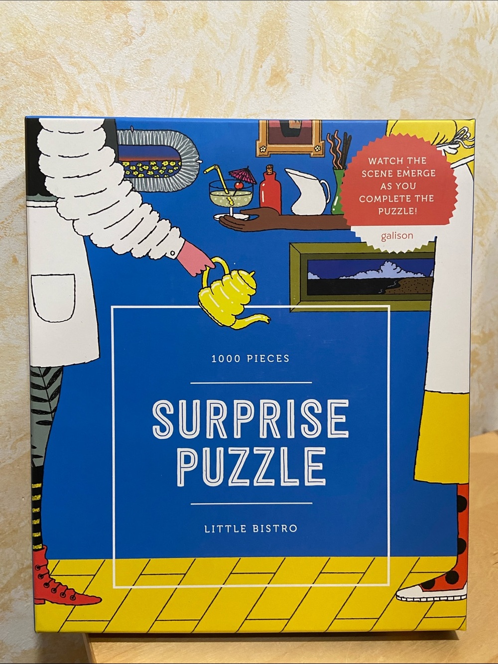 Galison Surprise Puzzle Little Bistro - 1000 Piece Puzzle